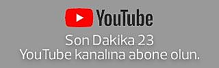 Son Dakika 23 YouTube kanalına abone olabilirsiniz. Son Dakika 23 YouTube kanalına abone olabilirsiniz.