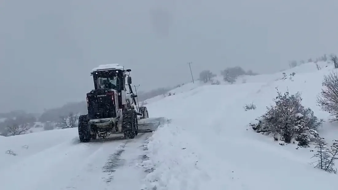 407 köy yolunda çalışmalar sürüyor