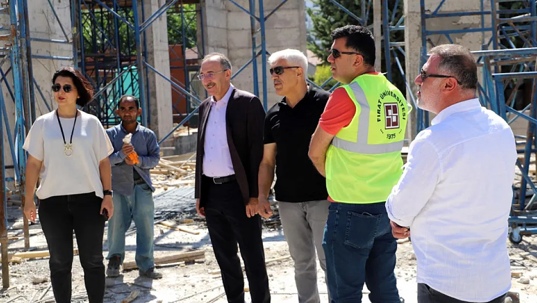 Rektör Göktaş, merkezi amfi inşaatını inceledi