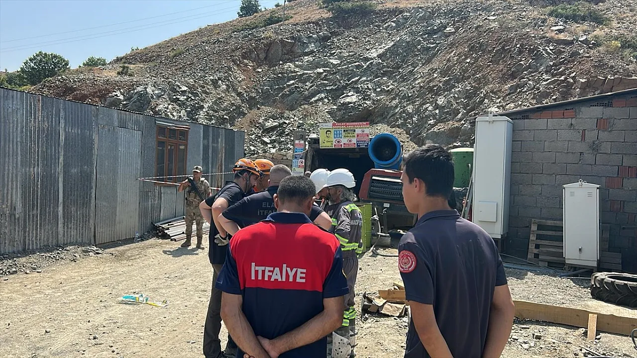 Elazığ'da maden ocağında göçük