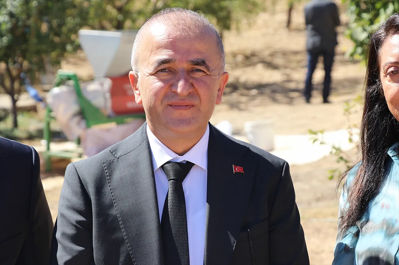 Vali Hatipoğlu badem hasadına katıldı