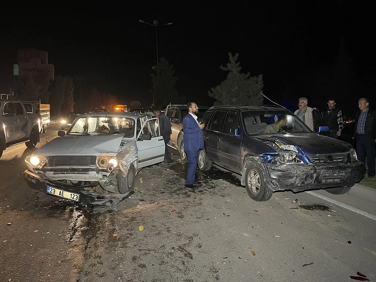 Elazığ'da zincirleme trafik kazası
