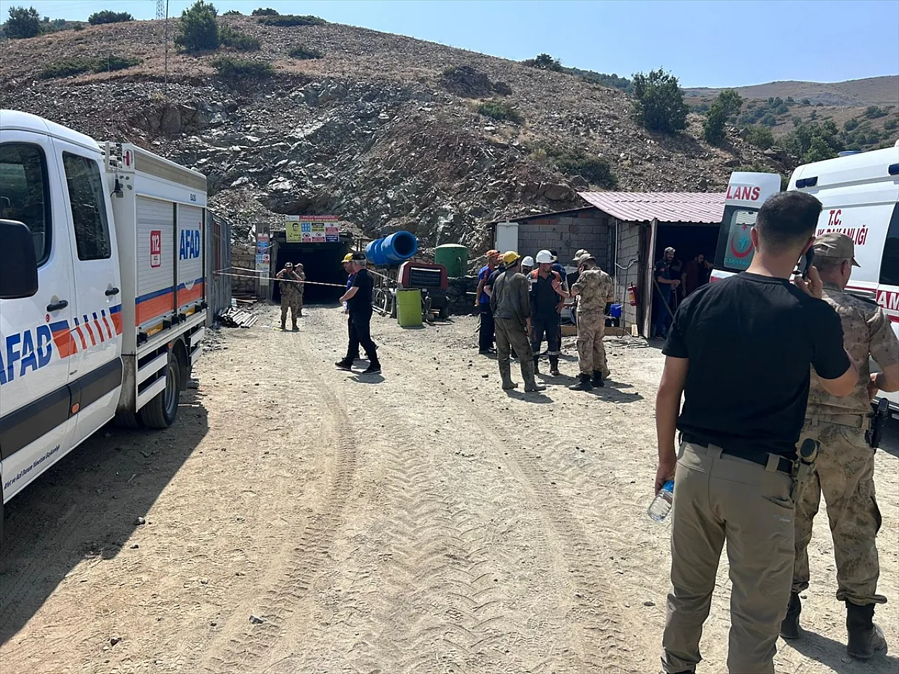 Elazığ'da maden ocağında göçük