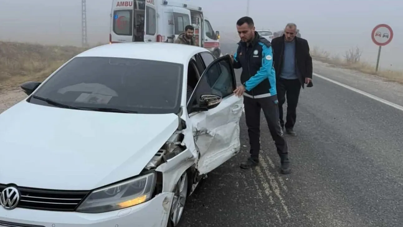Elazığ'da sis kazaya neden oldu