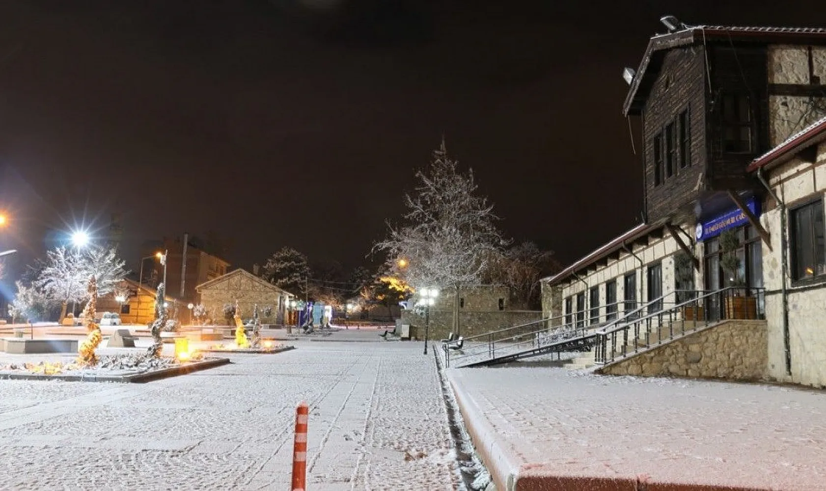 Karla kaplanan Harput'ta görsel şölen