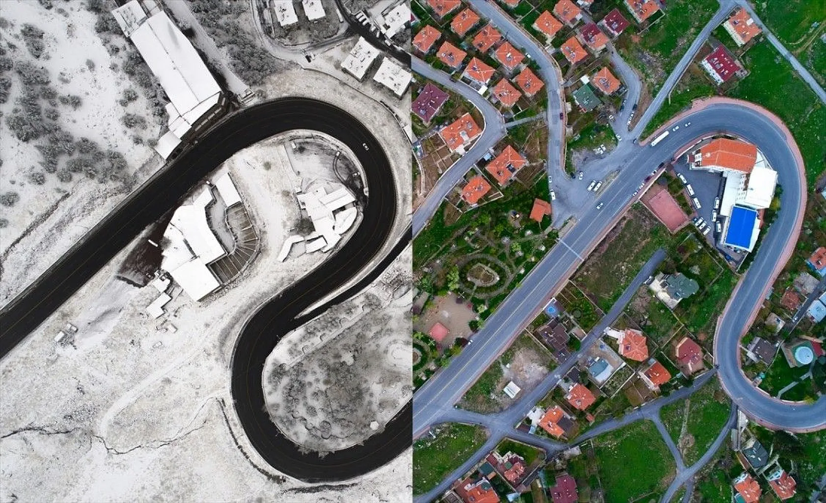 Kuş bakışı fotoğraflarla Türkiye'den yaz-kış manzaraları