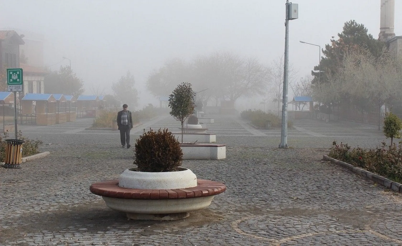 Harput'ta sis muhteşem görüntüler oluşturdu
