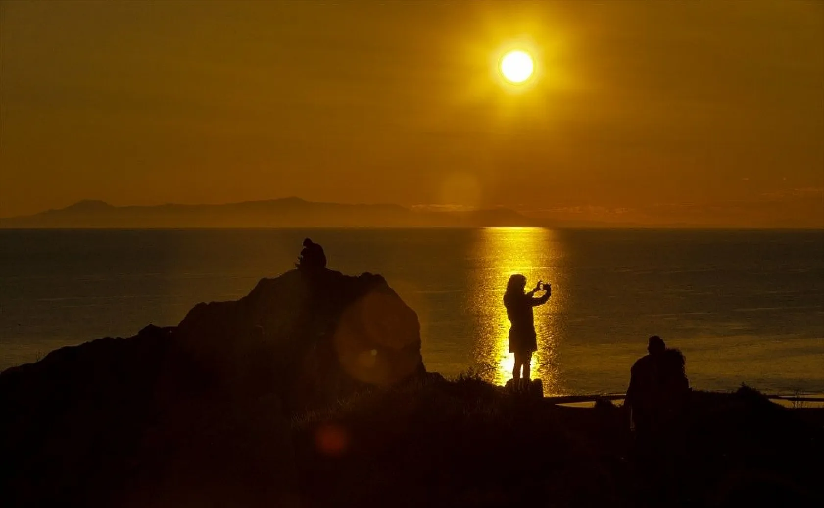 Van Kalesi'nde gün batımı