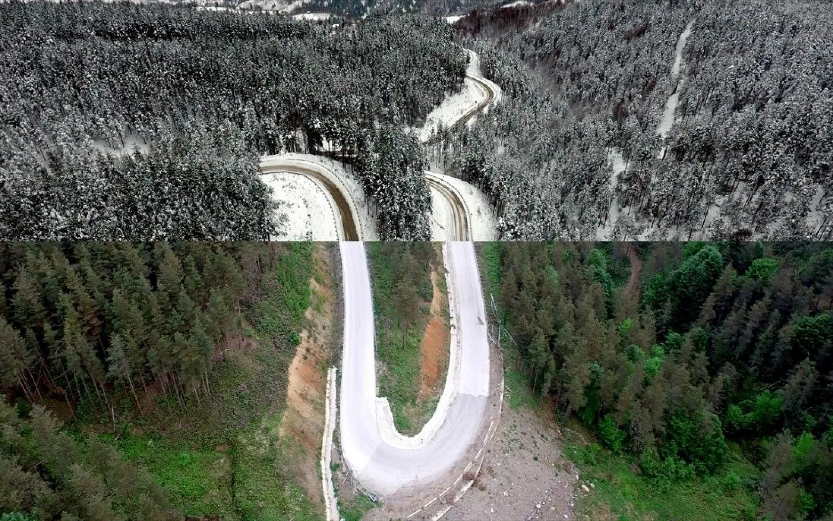 Kuş bakışı fotoğraflarla Türkiye'den yaz-kış manzaraları
