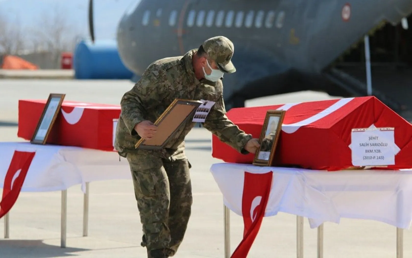 11 şehit Elazığ'dan törenle Ankara'ya uğurlandı