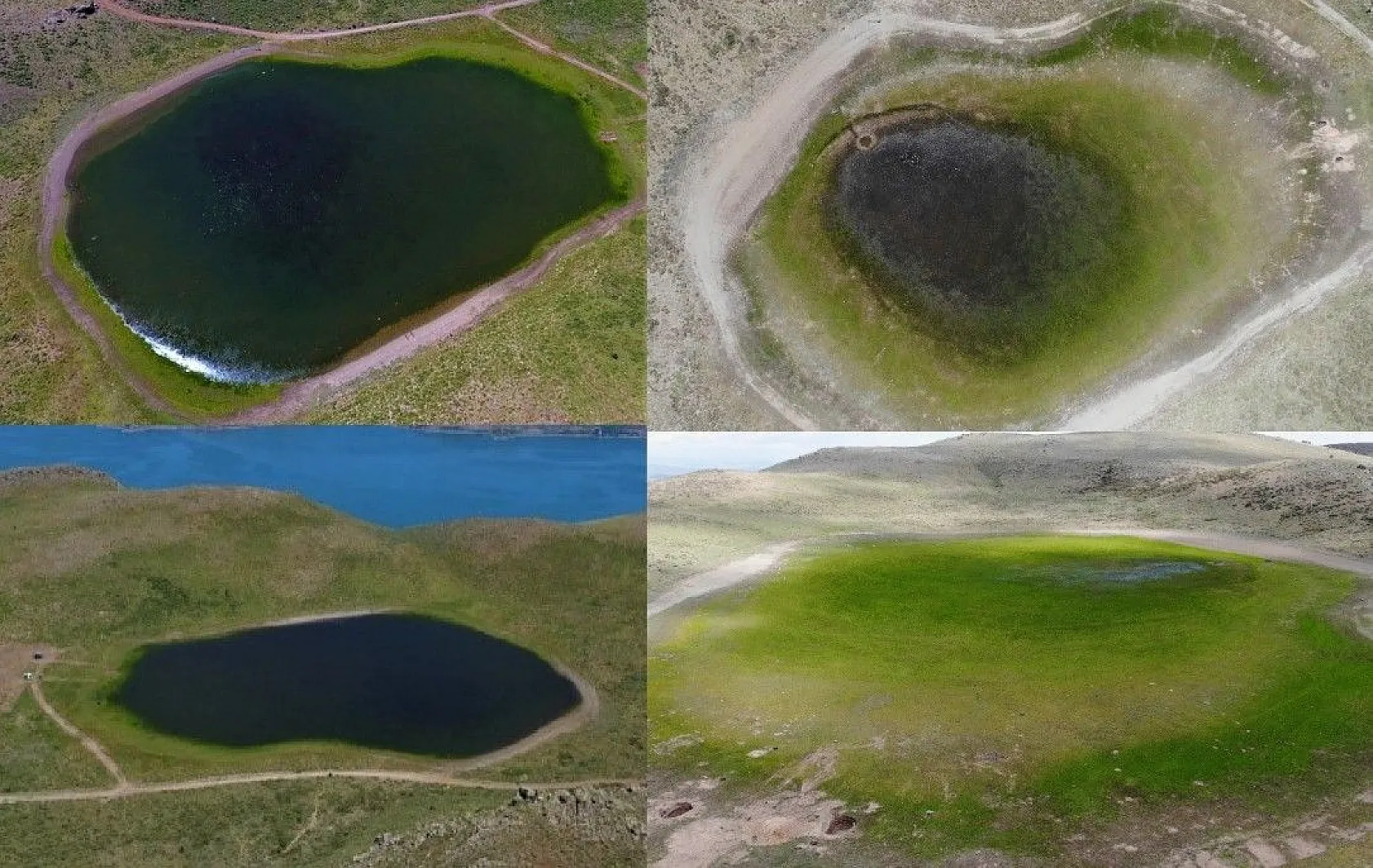 Kalp Gölü tamamen kurudu