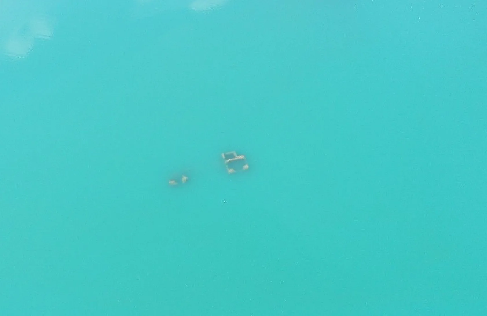 Hazar Gölü ve batık şehrin muhteşem güzelliği havadan görüntülendi