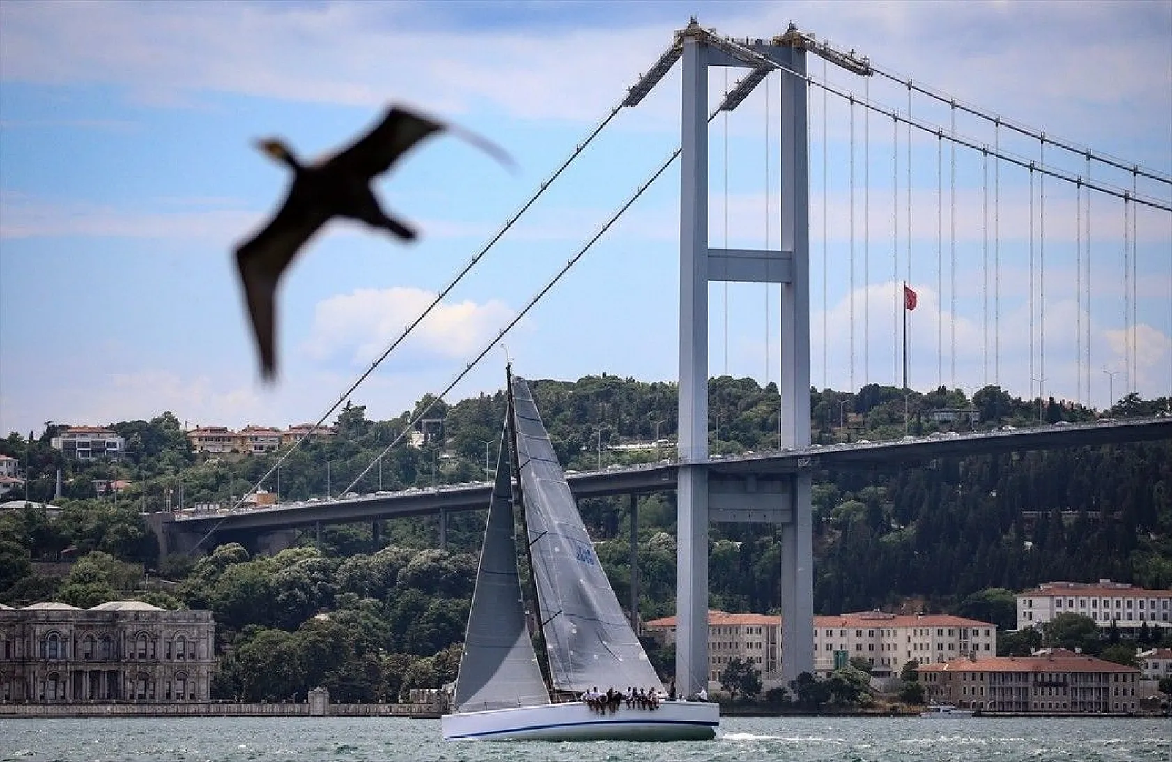 İstanbul Boğazı'nda yelken şöleni