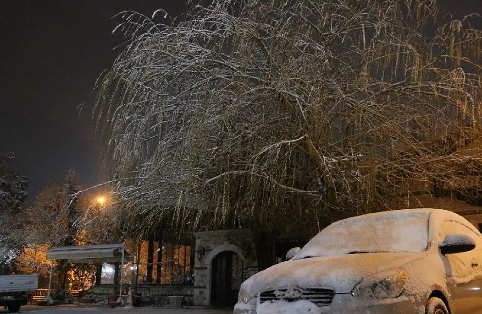 Karla kaplanan Harput'ta görsel şölen
