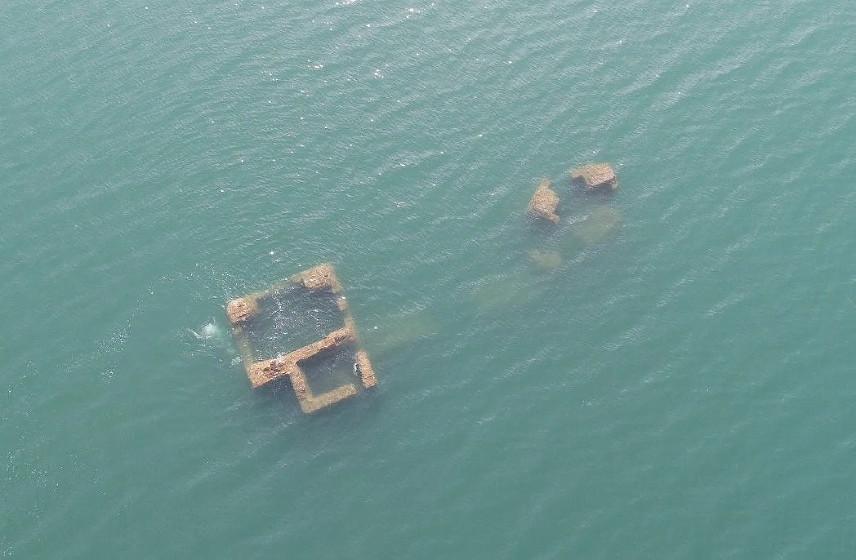 Sular yükseldi, 'Batık Şehir' görünmez hale geldi