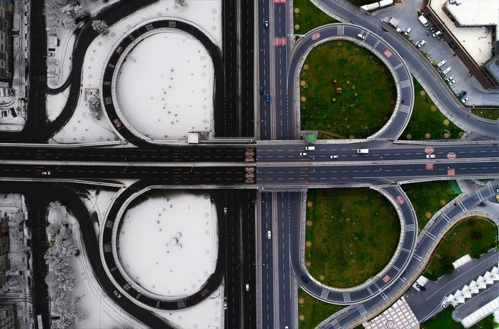 Kuş bakışı fotoğraflarla Türkiye'den yaz-kış manzaraları