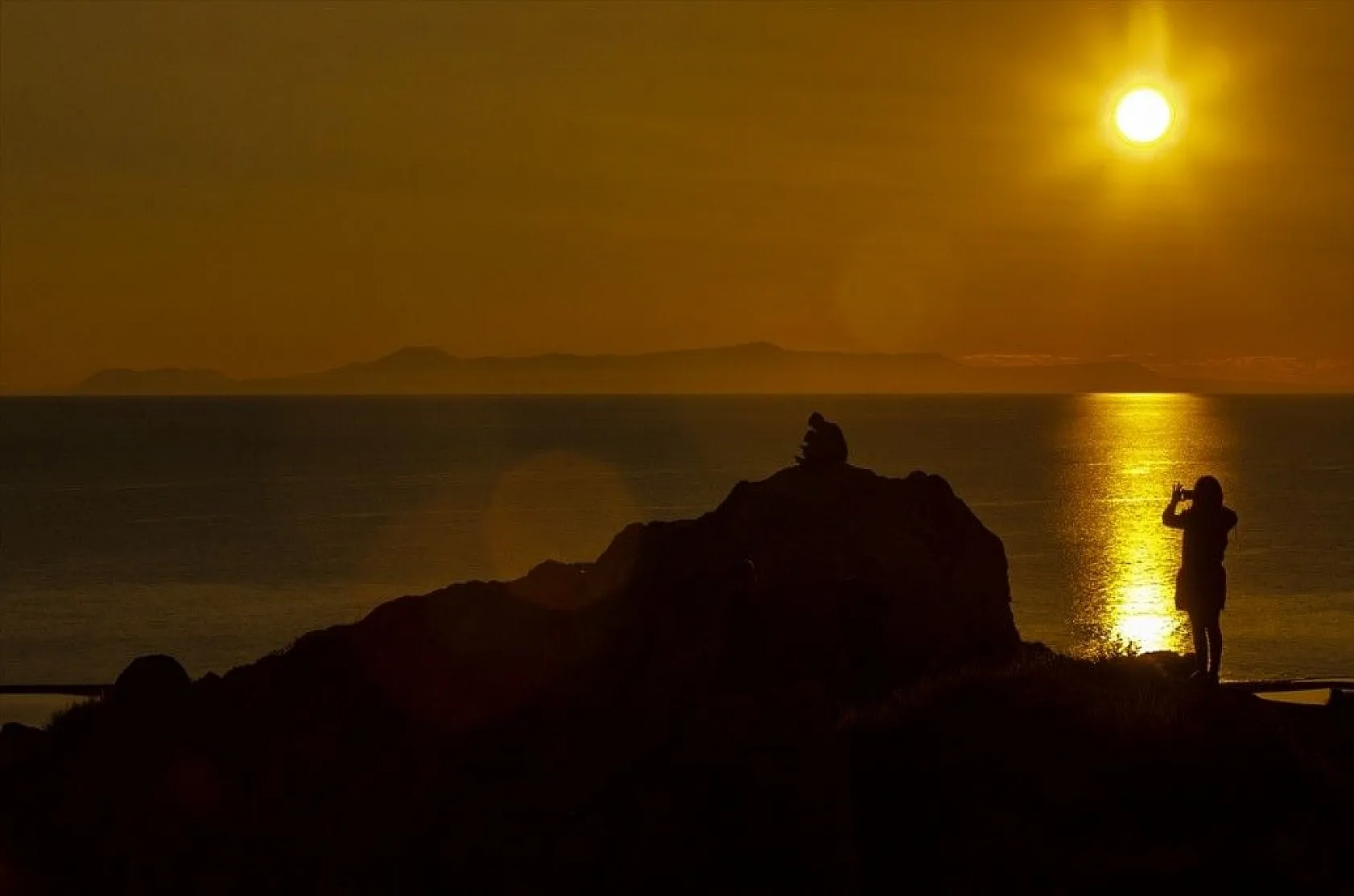 Van Kalesi'nde gün batımı