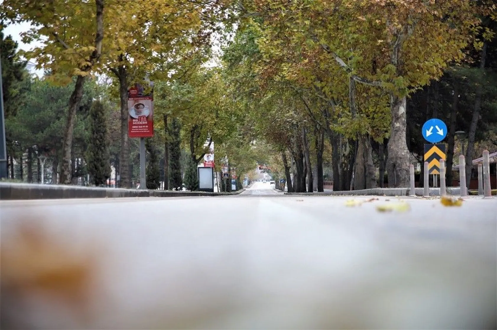 Elazığ'da kısıtlama havadan görüntülendi