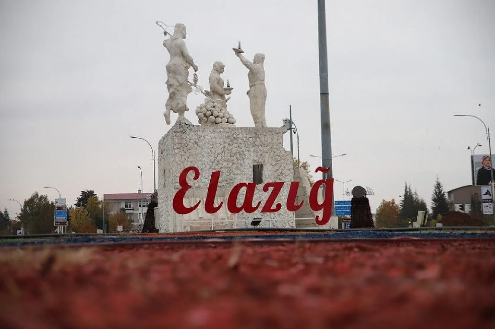 Elazığ'da kısıtlama havadan görüntülendi