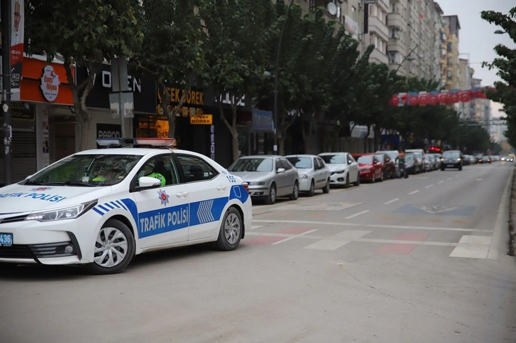 Elazığ'da kısıtlama havadan görüntülendi