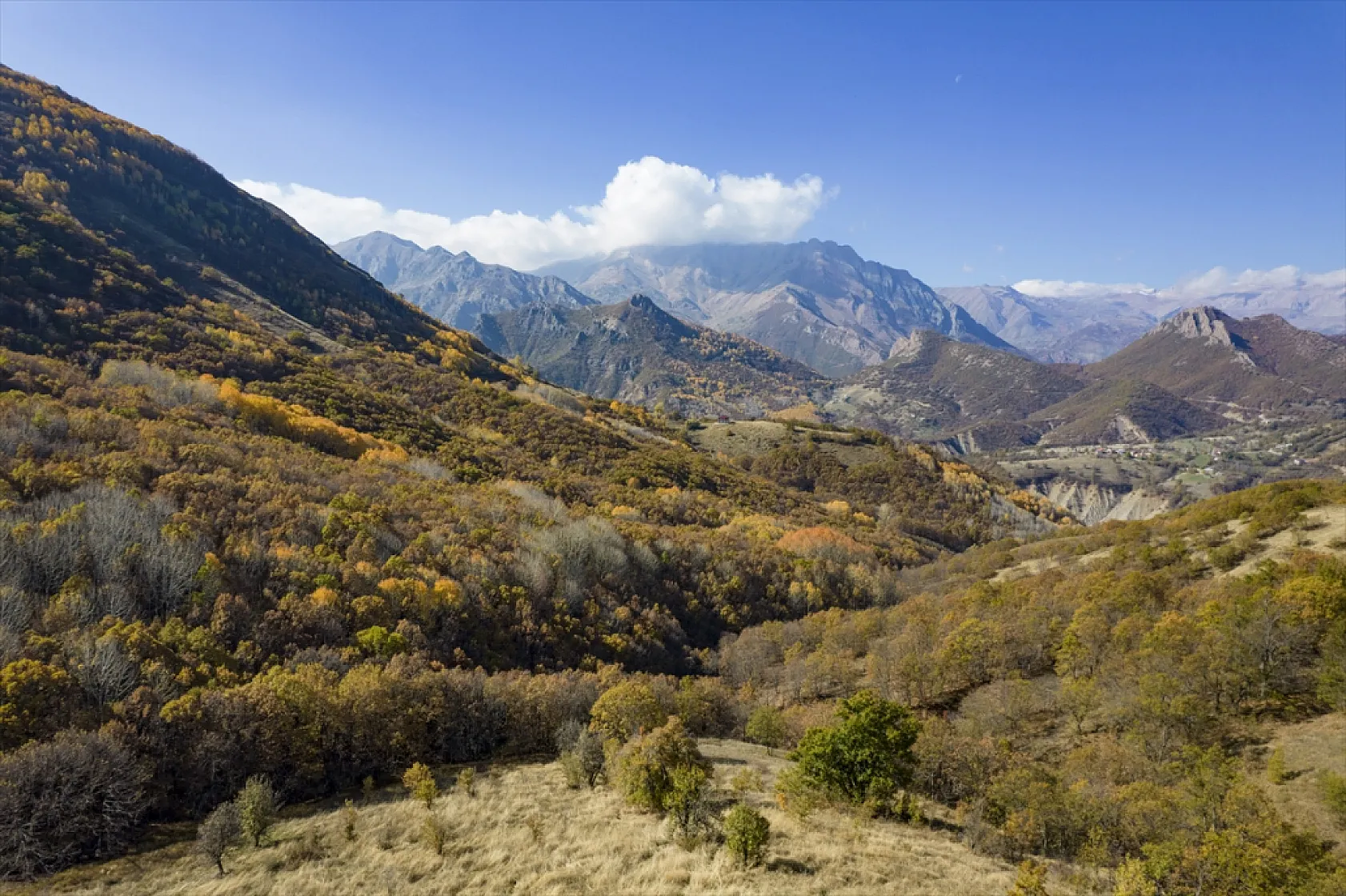 Salördek ormanları güz renklerine büründü