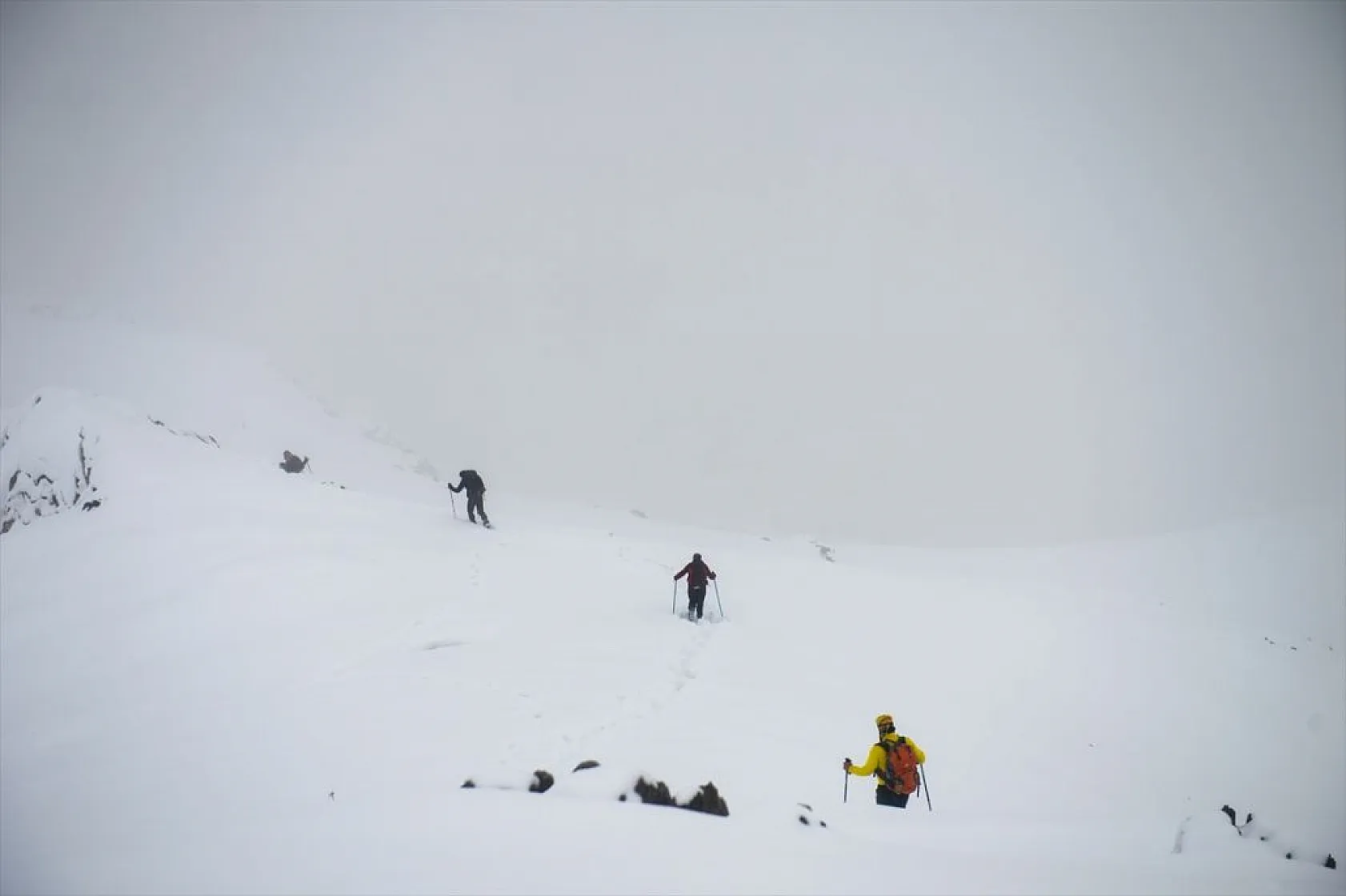 Tunceli'de dağcılar Gelincik Zirvesi'ne tırmandı