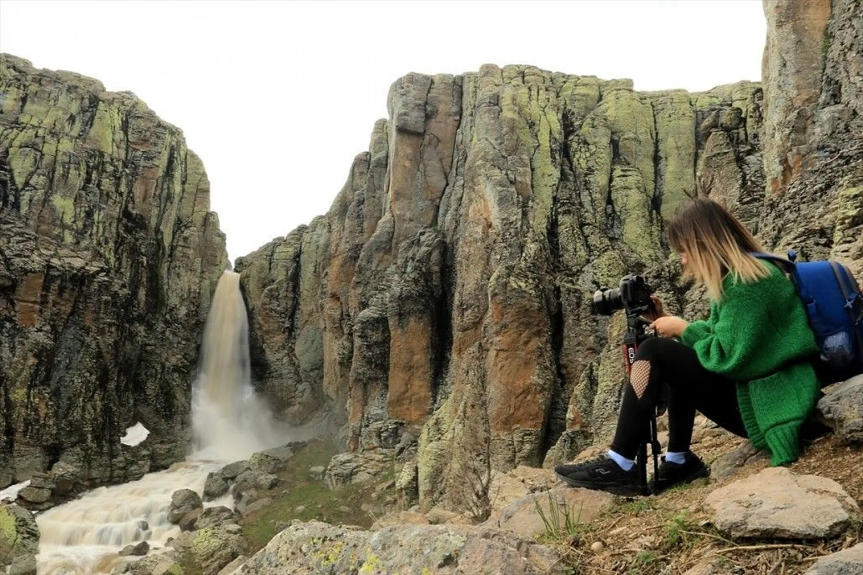 Çır Şelalesi ziyaretçilerini bekliyor