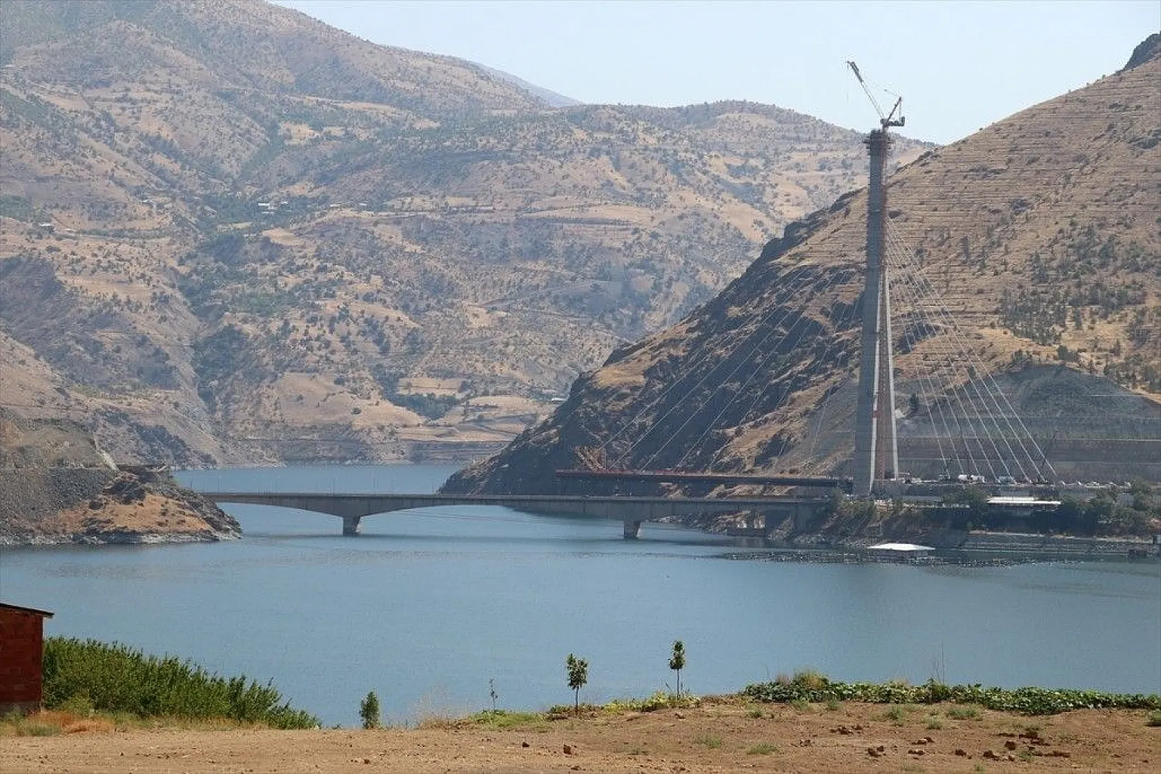 Yeni Kömürhan Köprüsü yapımından fotoğraflar