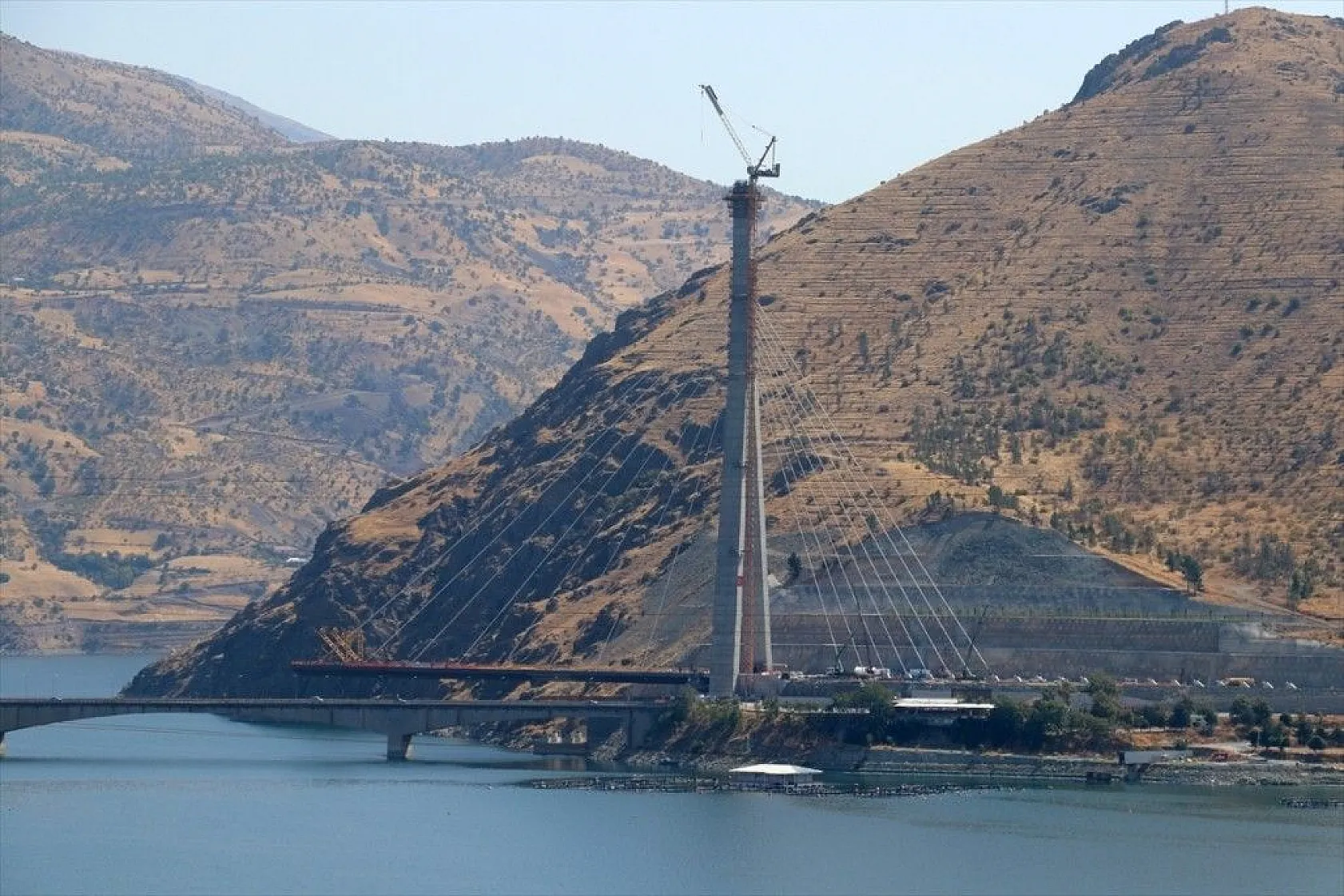 Yeni Kömürhan Köprüsü yapımından fotoğraflar