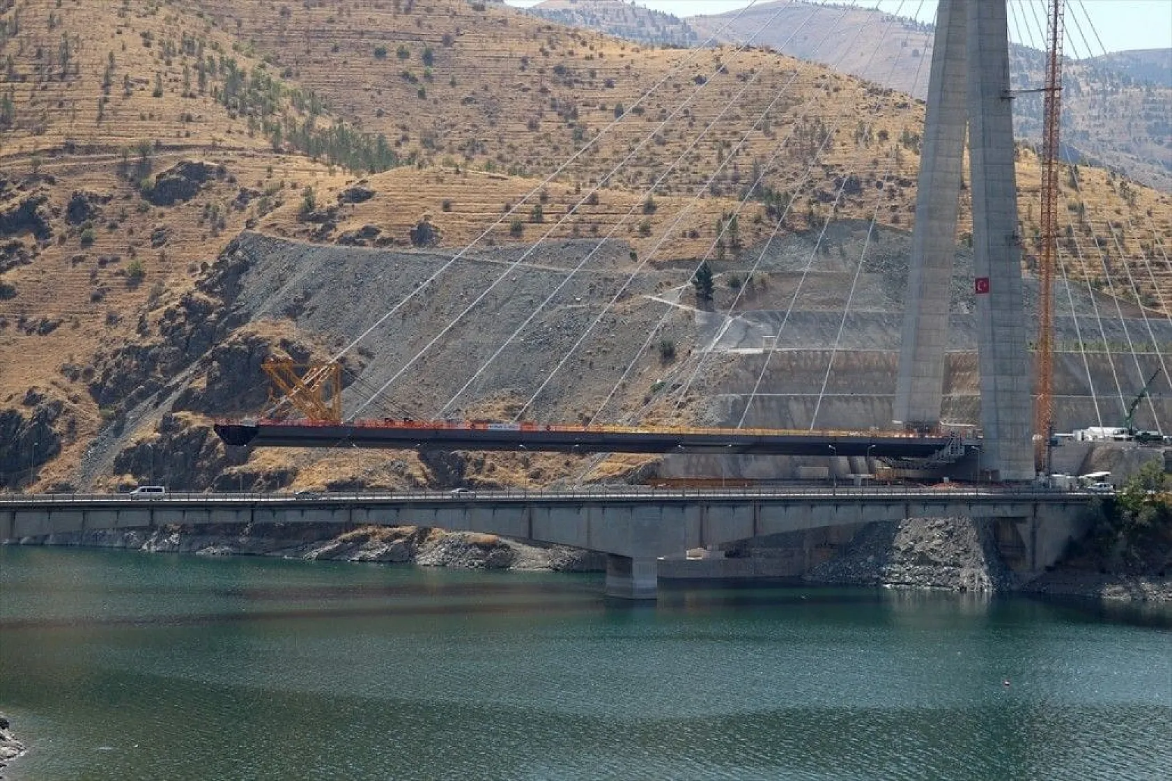 Yeni Kömürhan Köprüsü yapımından fotoğraflar