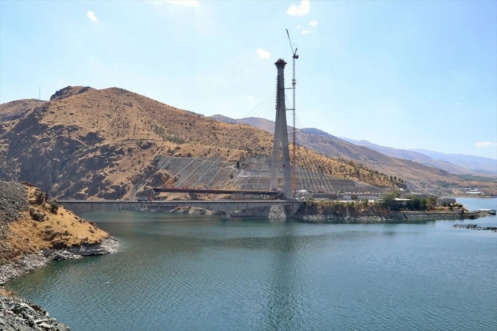 Yeni Kömürhan Köprüsü yapımından fotoğraflar