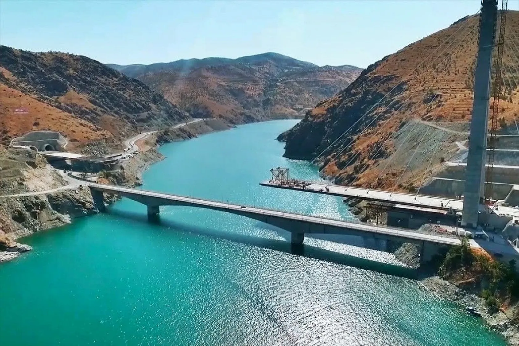 Yeni Kömürhan Köprüsü yapımından fotoğraflar