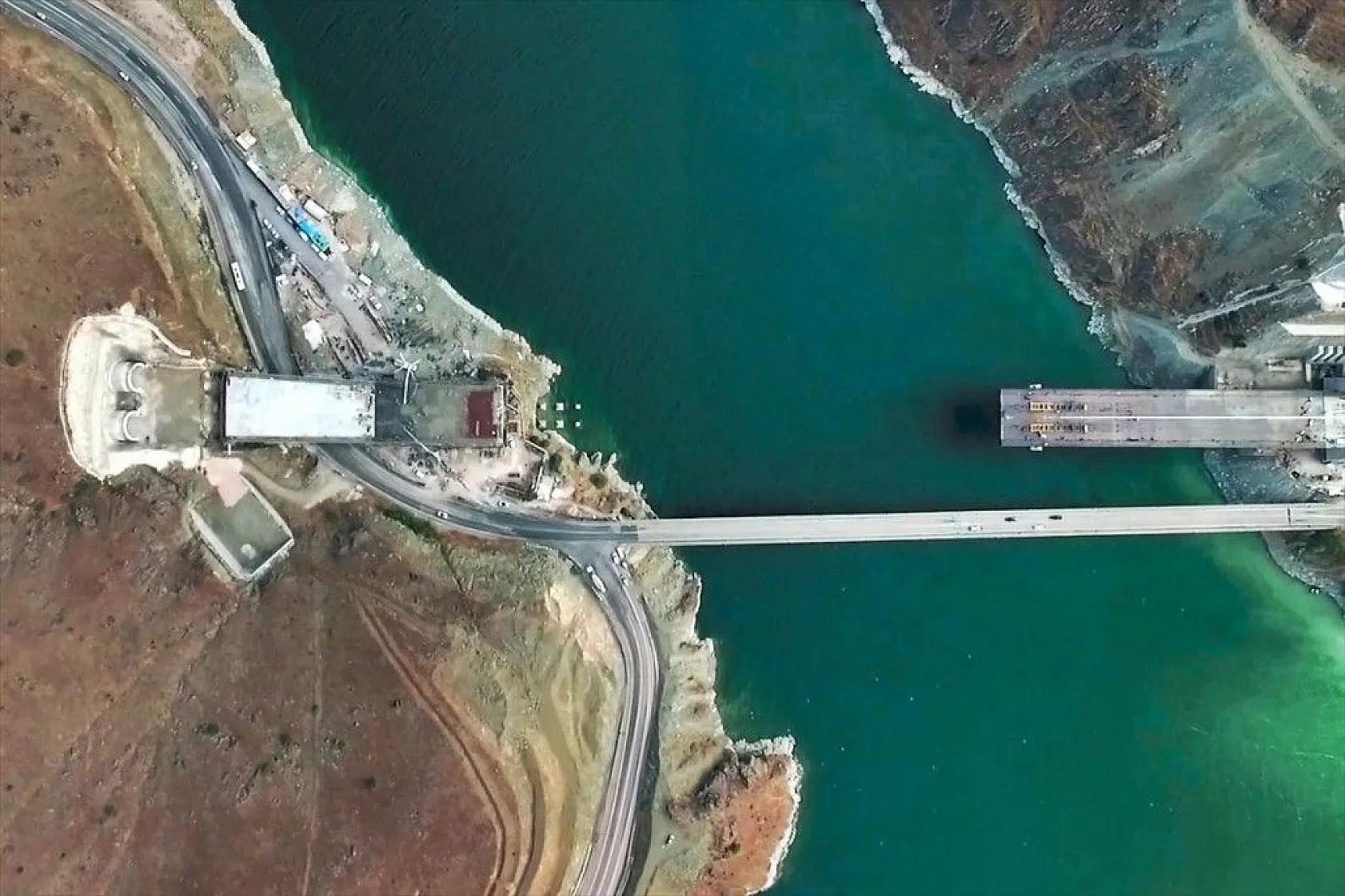 Yeni Kömürhan Köprüsü yapımından fotoğraflar