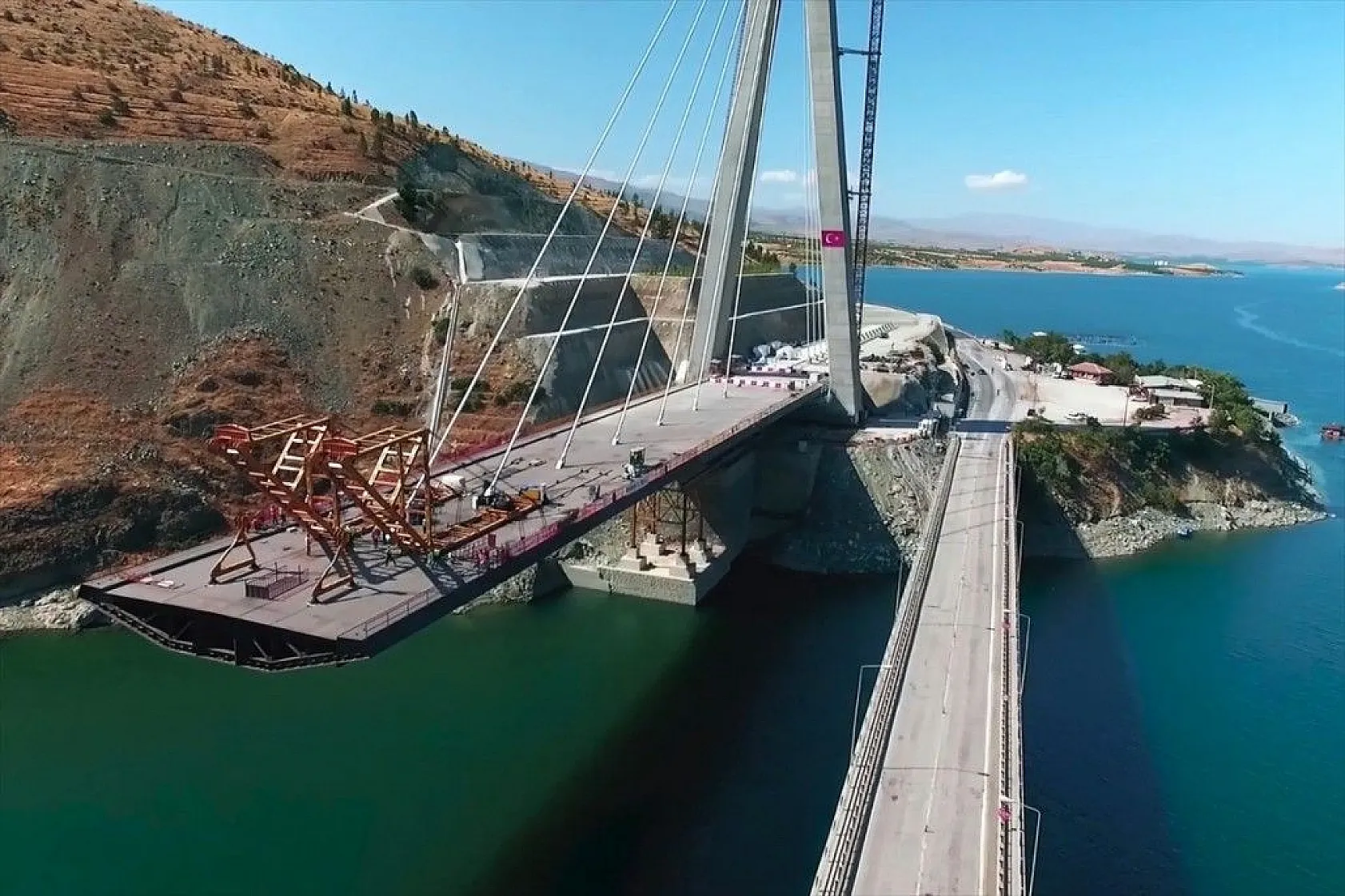 Yeni Kömürhan Köprüsü yapımından fotoğraflar