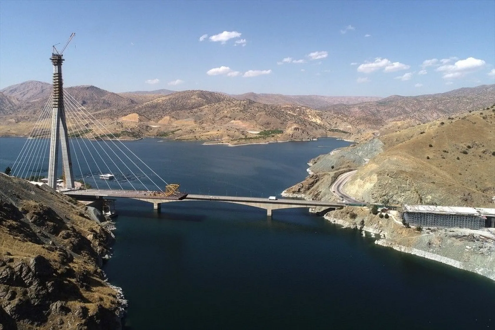 Yeni Kömürhan Köprüsü yapımından fotoğraflar