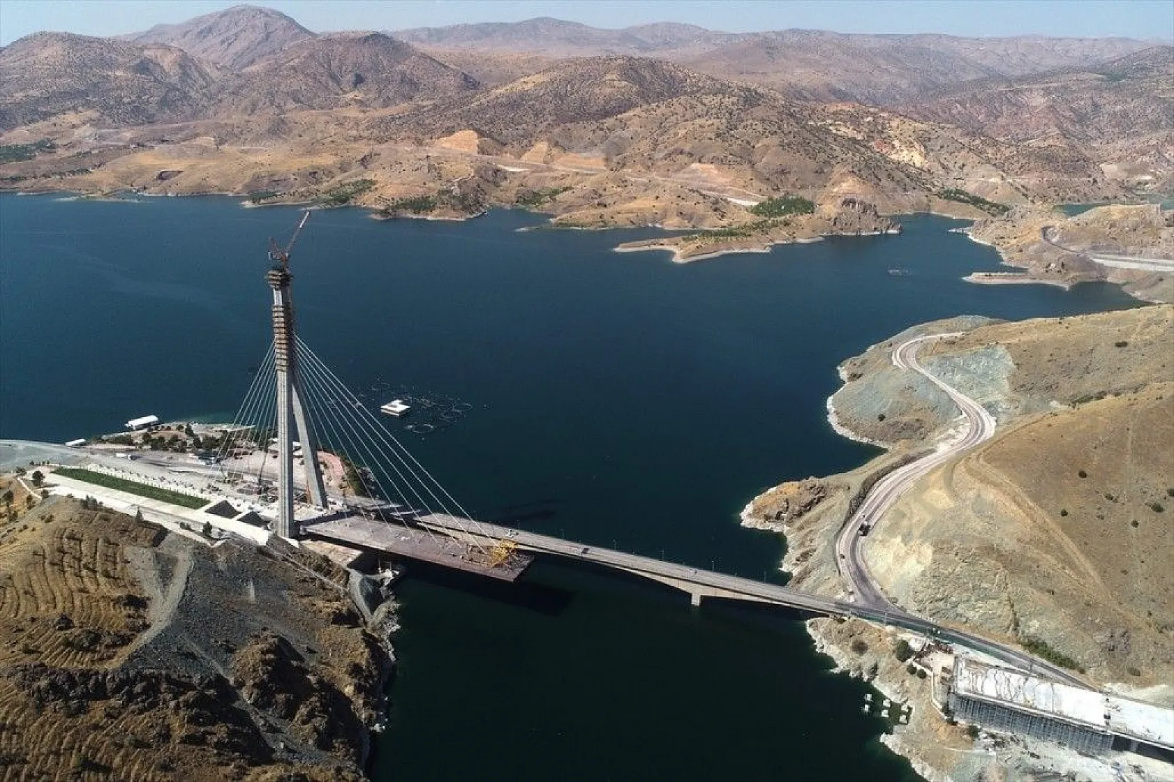 Yeni Kömürhan Köprüsü yapımından fotoğraflar