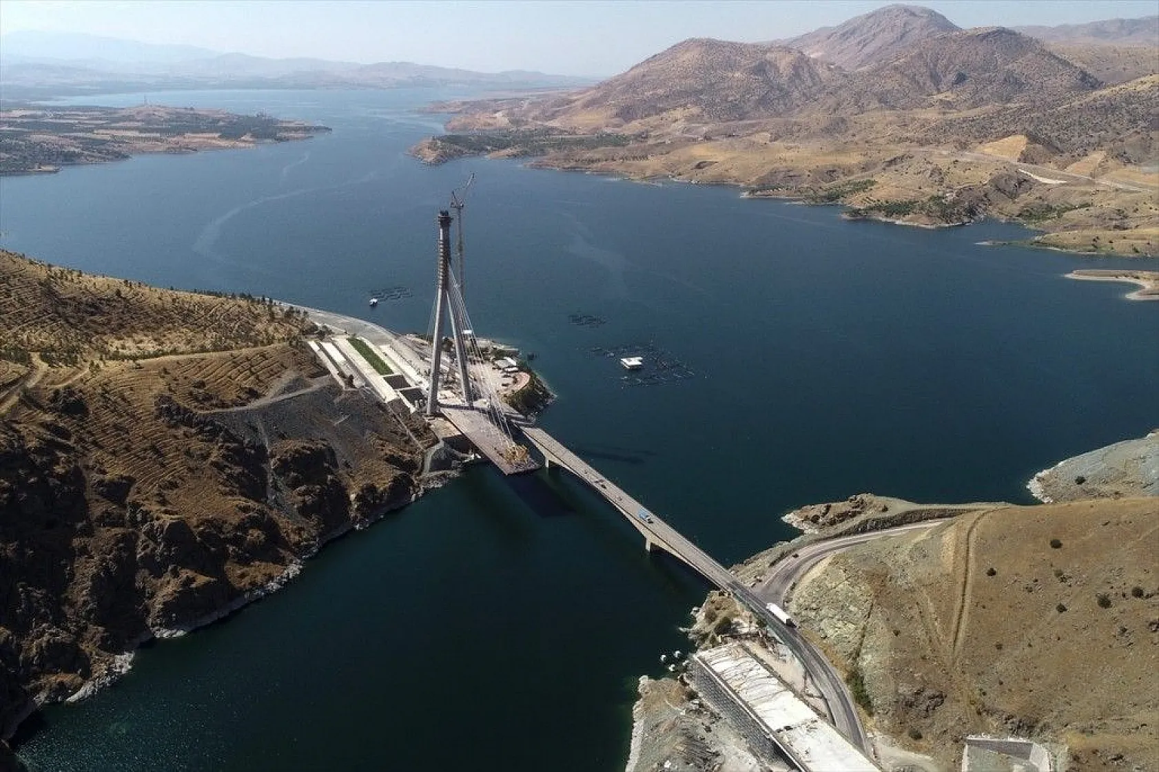 Yeni Kömürhan Köprüsü yapımından fotoğraflar