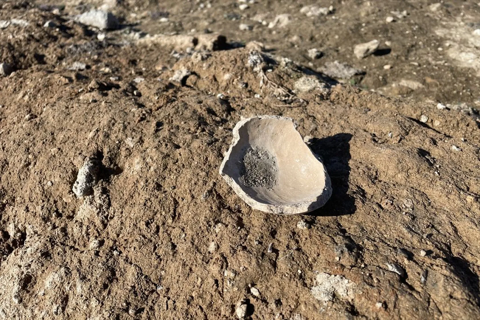 Sular çekildi, tarihi höyükler ortaya çıktı