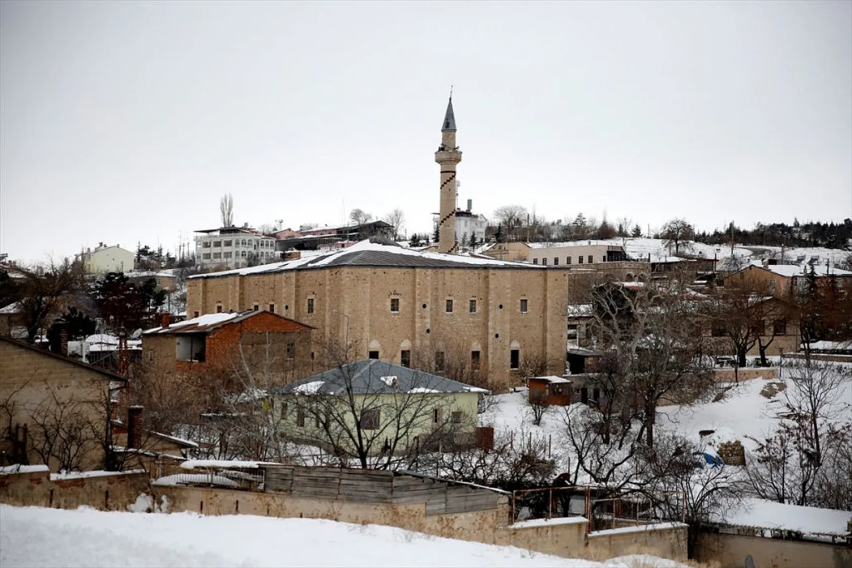 Harput, kar yağışıyla birlikte göz kamaştırdı