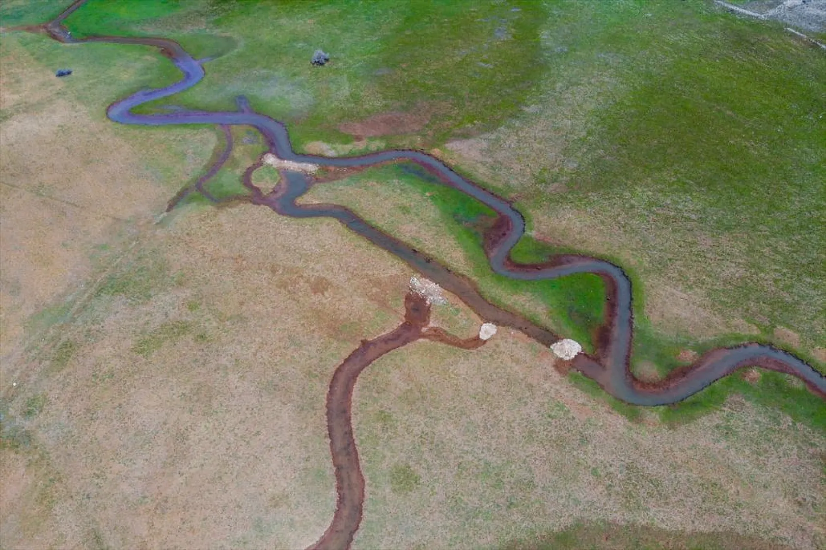 Tunceli'nin Gözeler köyündeki mendereslerde ilkbahar güzelliği