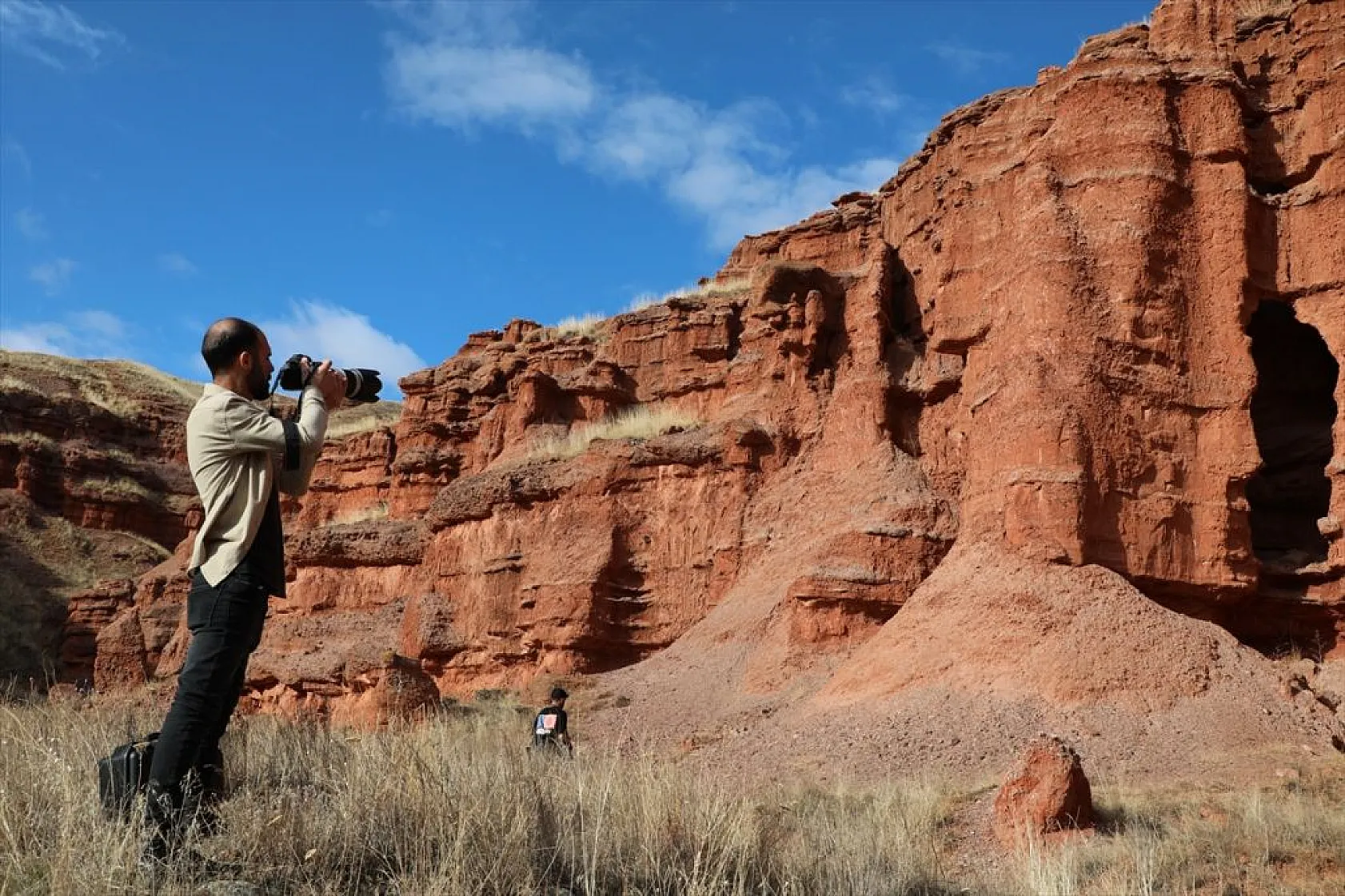 Erzurum'un Narman ilçesindeki peribacaları...