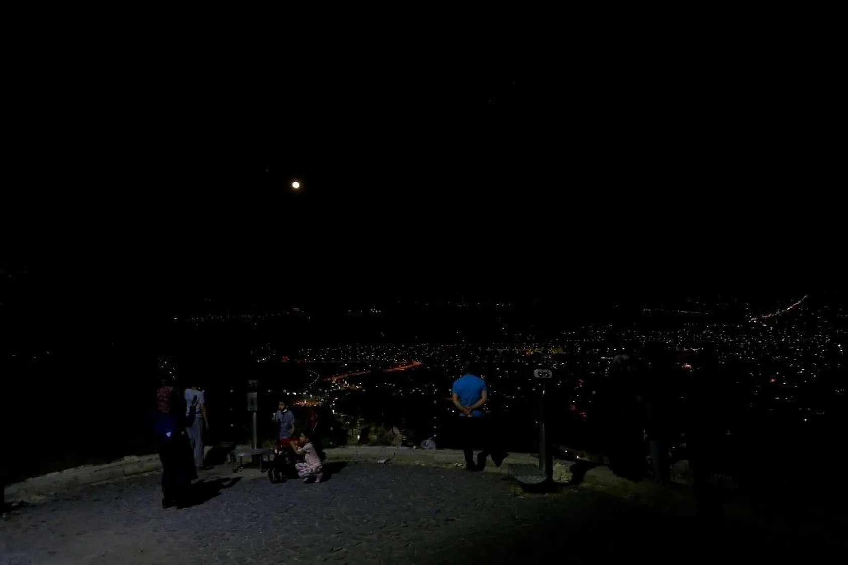 Harput'tan izlenen dolunay, hayran bıraktı