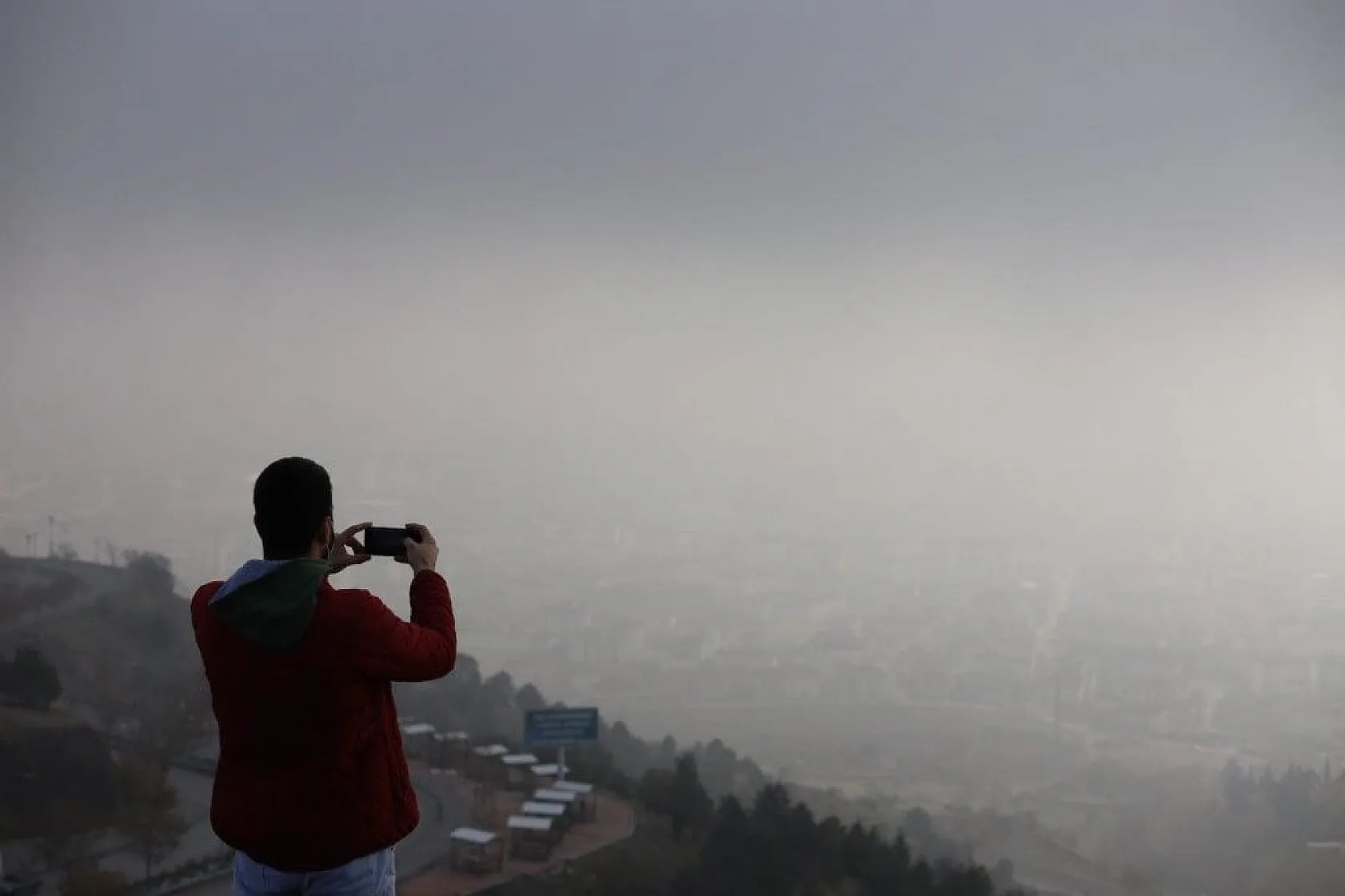 Harput'ta sis bulutlarının görsel şöleni