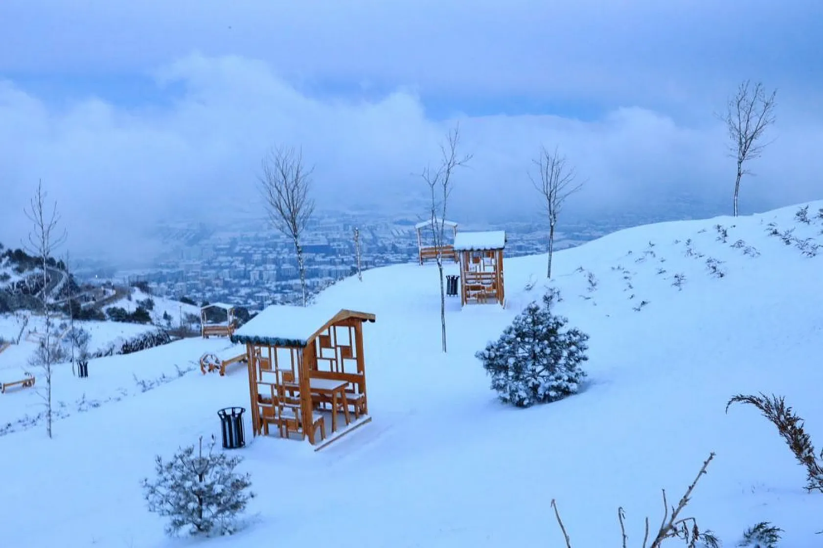 Harput'ta gece ışıkları ile görsel şölen