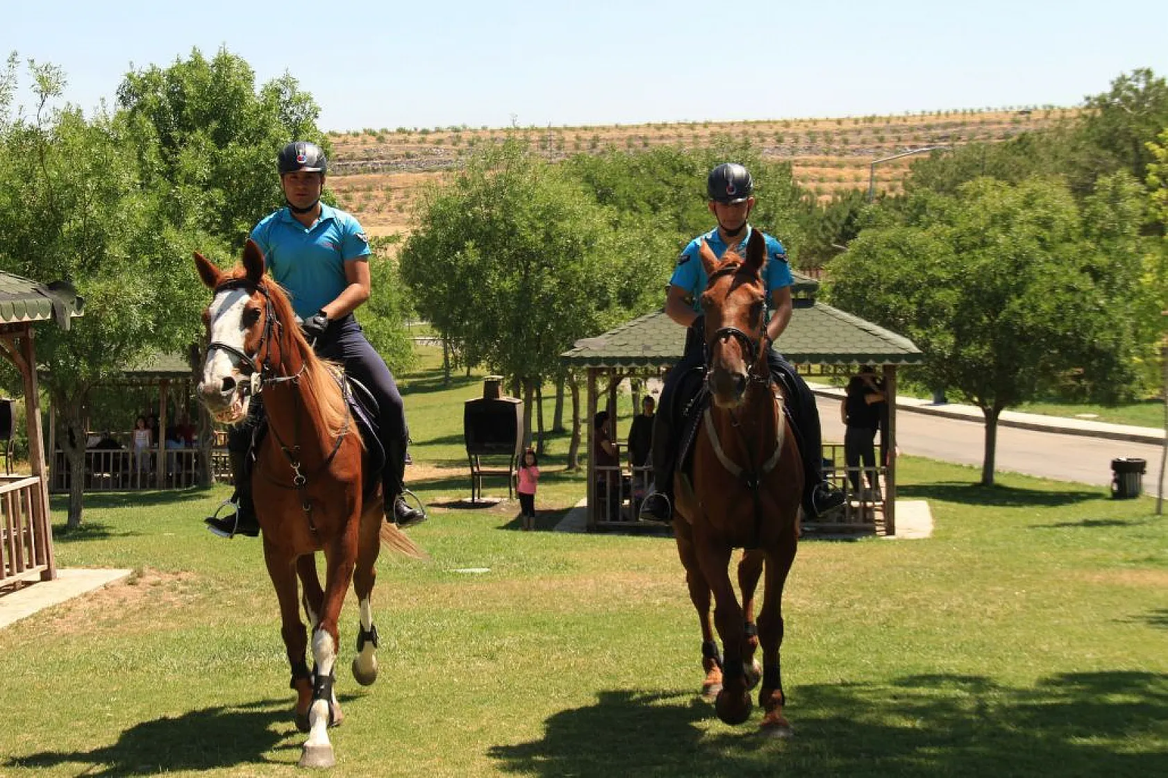 Atlı Jandarma Timi görev başında