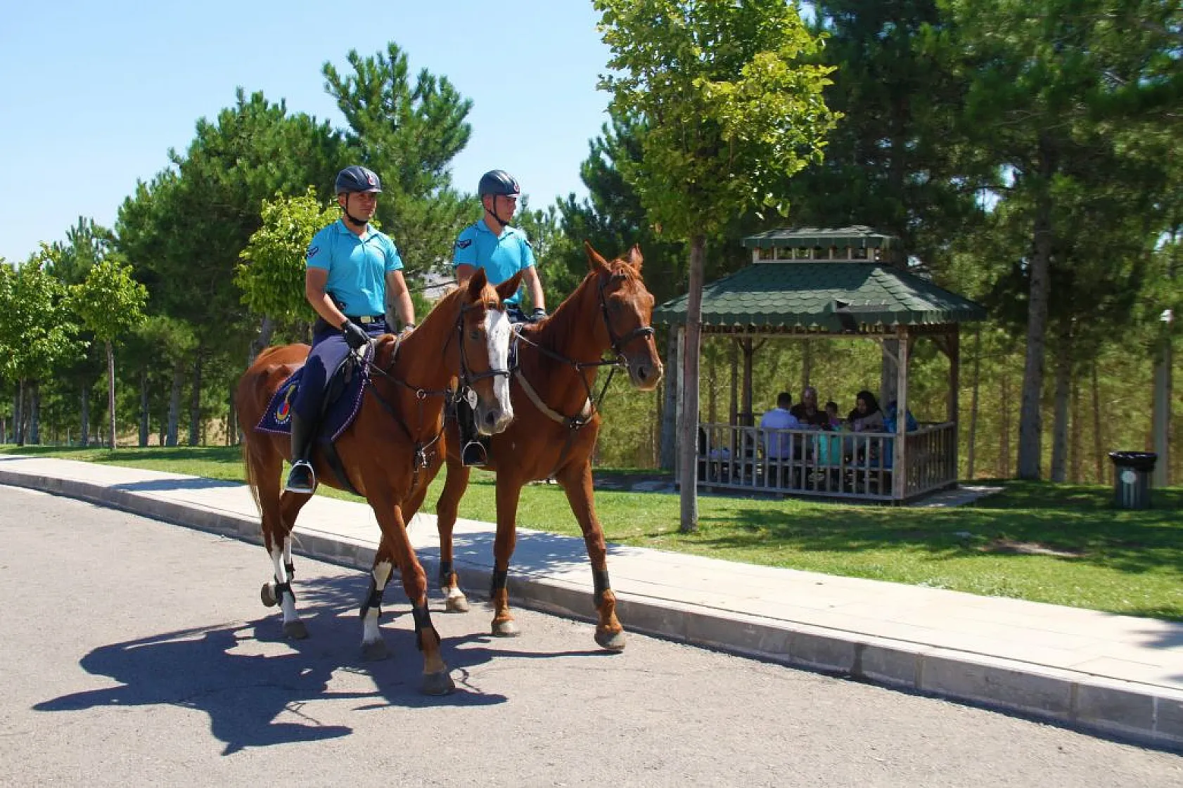 Atlı Jandarma Timi görev başında