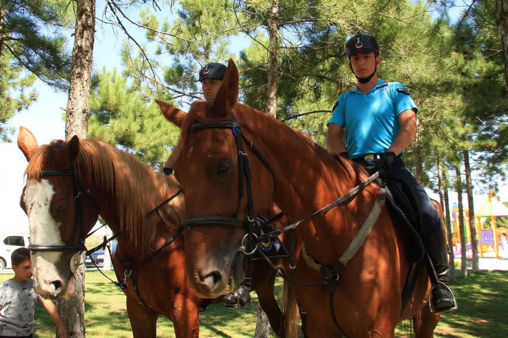 Atlı Jandarma Timi görev başında