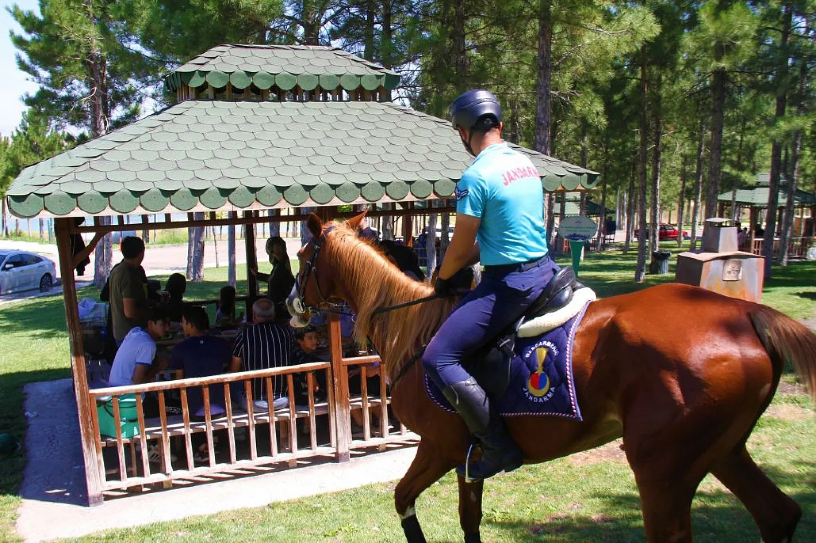 Atlı Jandarma Timi görev başında