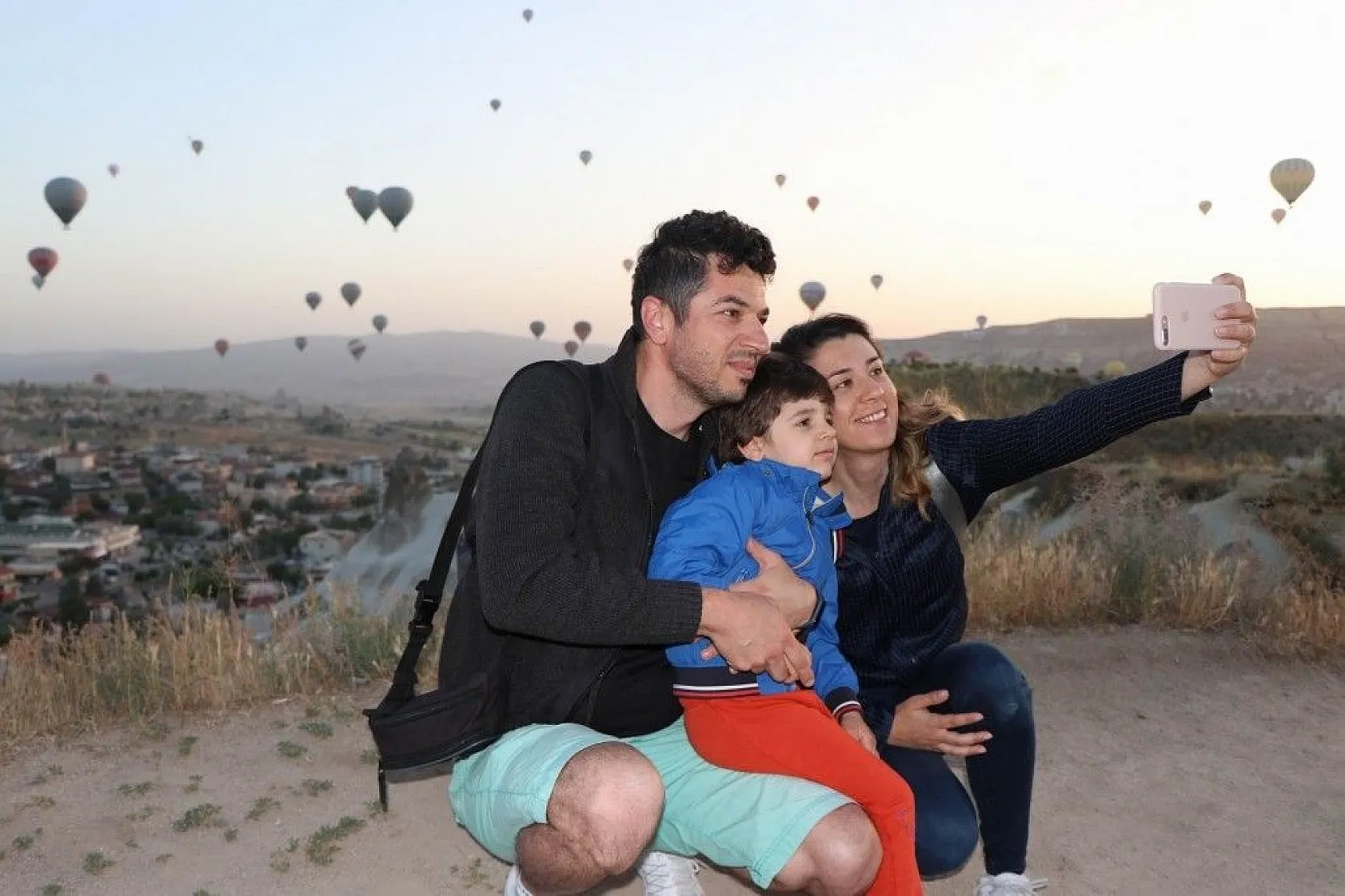 Kapadokya'da balonların görsel şöleni