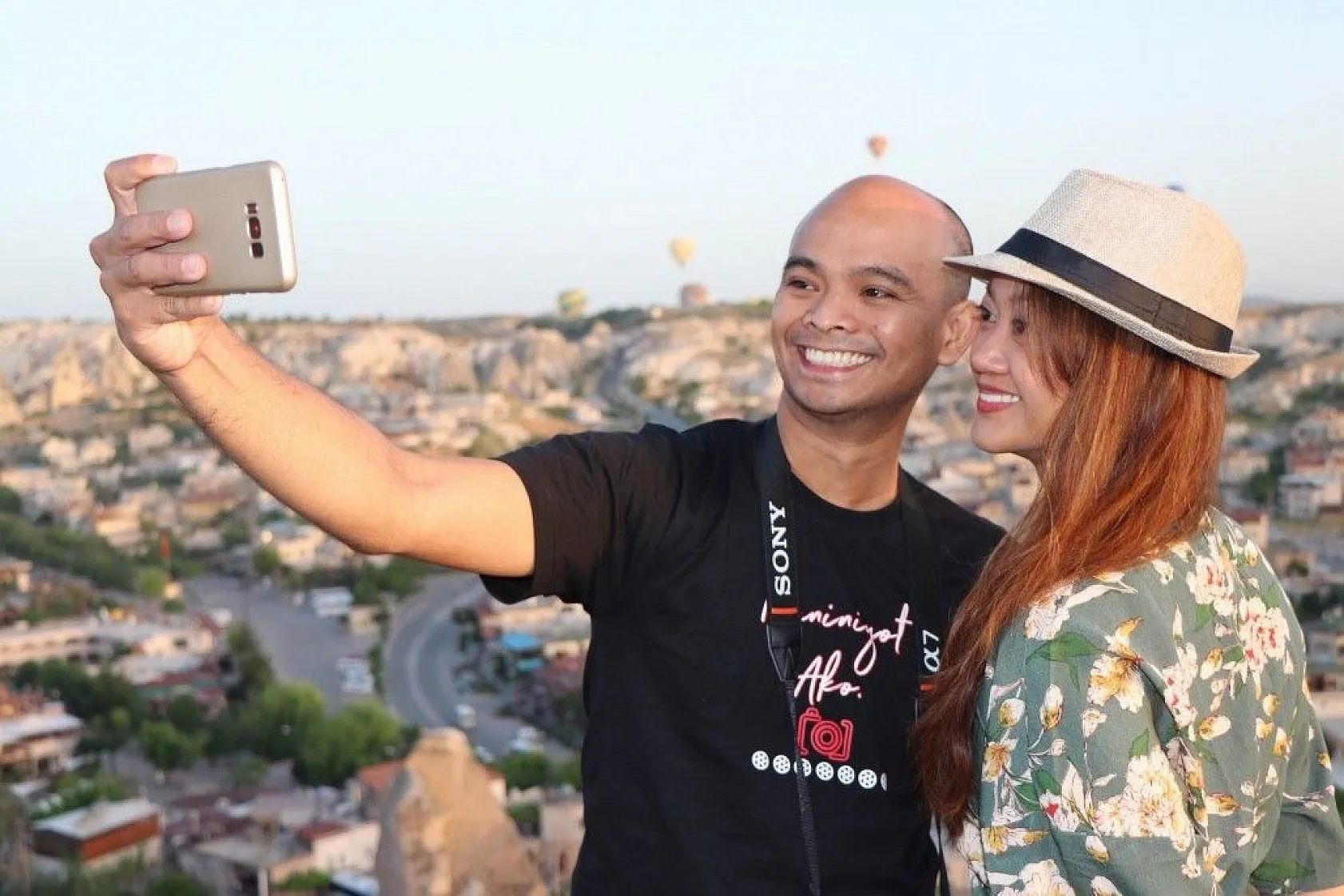 Kapadokya'da balonların görsel şöleni